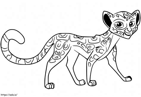 Fuli Of The Lion Guard Coloring Page