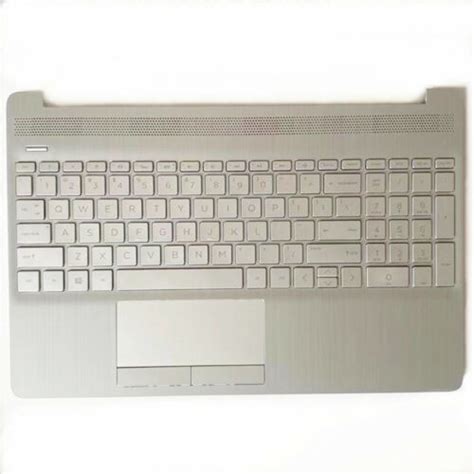 Silver Palmrest Backlit Keyboard For HP 15 DW 15S DU 15S DY Touchpad