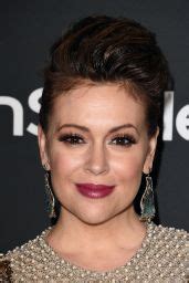 Alyssa Milano Instyle And Warner Bros Golden Globes Party