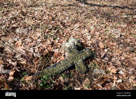 Old Gravestones In Cemetery Stock Photo Alamy