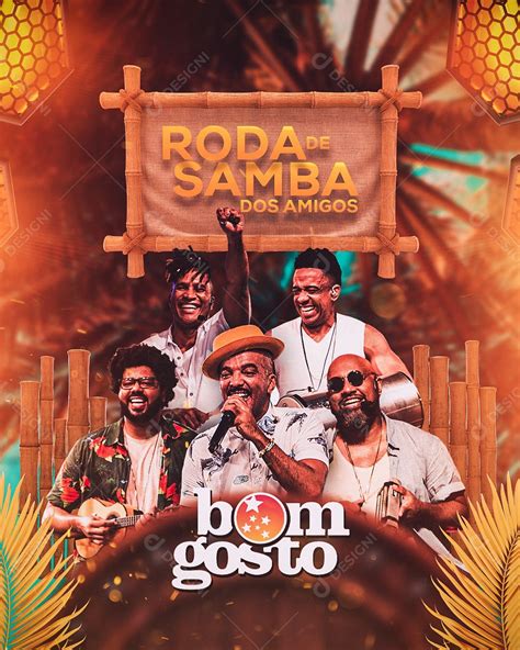 Roda De Samba Dos Amigos Bom Gosto Flyer Social Media Psd Edit Vel