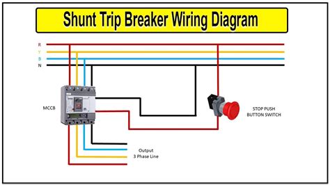 Shunt Trip Breaker Wiring Diagram Breaker Wiring Youtube