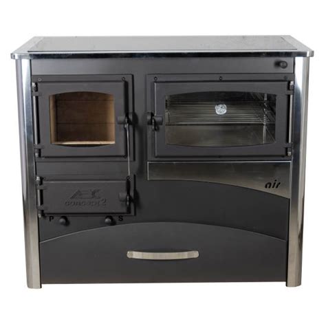 Eek A Wood Burning Stove With Baking Compartment And Hob With Glass