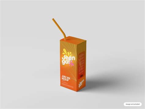 Premium Psd Carton Juice Box Mockup