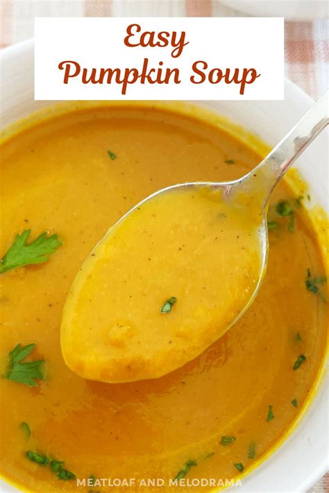 Easy Savory Pumpkin Soup With Canned Pumpkin Meatloaf And Melodrama