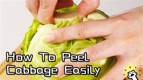 Cooking Hacks：how To Peel The Cabbage Perfectly And Easily Youtube