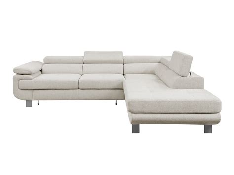 Canap D Angle Lincoln Brun Clair Fonction De Couchage Bo Te De