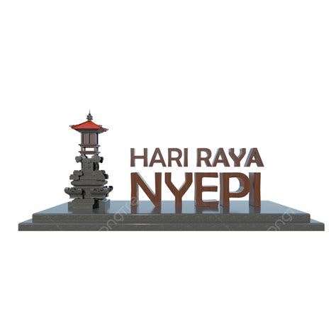 3d Hari Nyepi Día Del Silencio Balinés Png Nyepi Bali Hindú Png Y