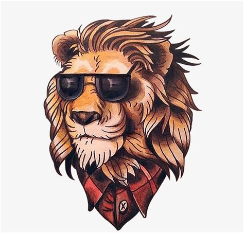 cartoon lion tattoo designs - pappyvanwinklebourbon