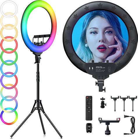 Lights Lighting Ceiling Lights Fans Inch Rgb Led Ring Light With