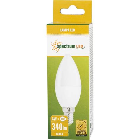 Spectrum Led żarówka świecowa E14 4w Neutralna Maxdrogeria Pl