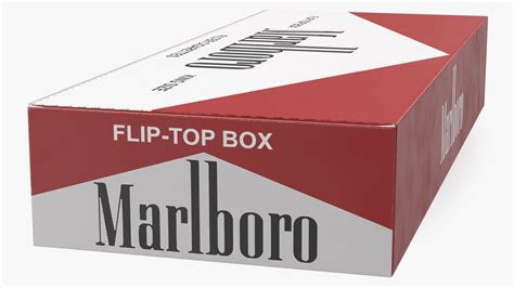 Carton Cigarettes Box Marlboro 3d Model 19 3ds Blend C4d Fbx