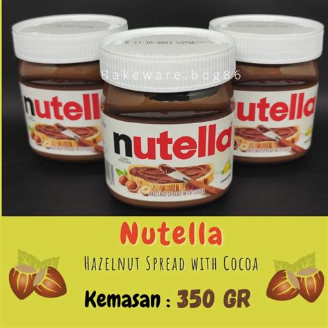 Jual NUTELLA 350 GRAM CHOCOLATE HAZELNUT SPREAD SELAI COKLAT HAZELNUT