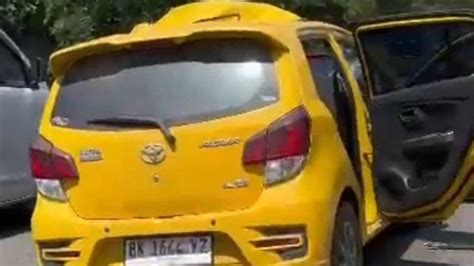 Lakalantas Maut Di Tol Belmera Mobil Agya Kuning Diduga Tabrak Truk