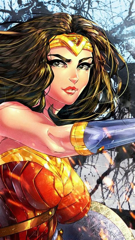 720x1280 Wonder Woman Colorful Artwork Superhero Wallpaper