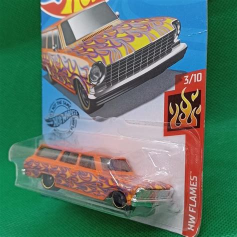 Hot Wheels Chevy Nova Wagon HW Flames Shopee México