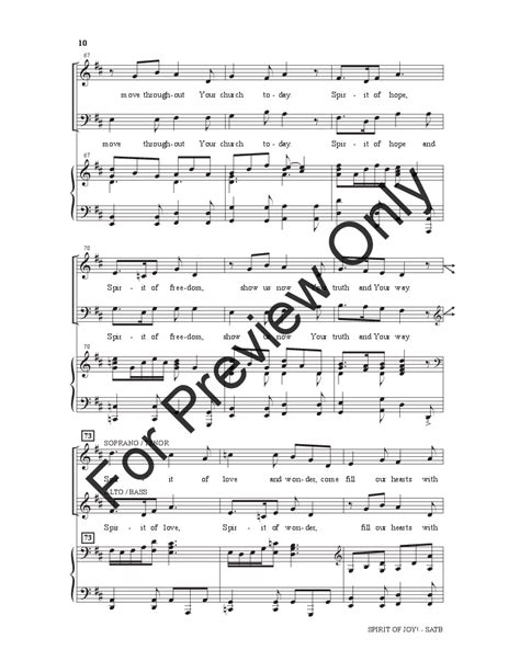 Spirit Of Joy Satb By Lloyd Larson J W Pepper Sheet Music