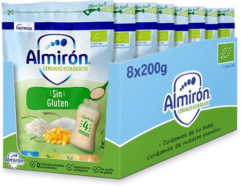 Almirón Cereales Ecológicos Sin Gluten Pack Bolsas X200G 1 6Kg 8