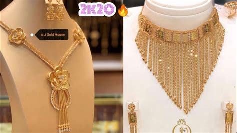 Latest Gold Necklaces Designs In Dubai 2020 YouTube