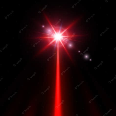 Premium Vector | Red laser beam