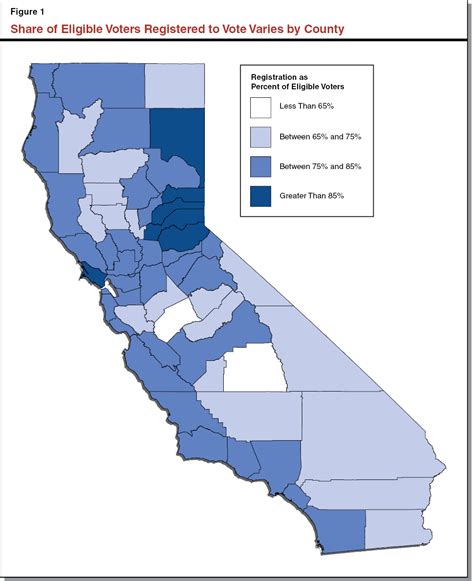 California Electoral Map By County