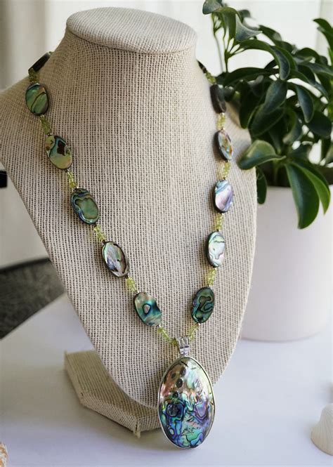 Abalone Shell Pendant Abalone Necklace Sea Shell Jewelry Etsy