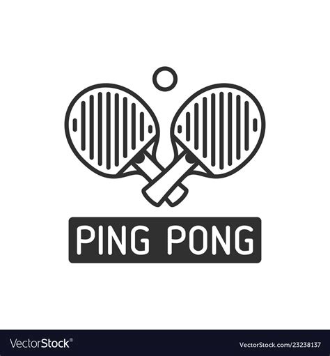 Ping pong icon Royalty Free Vector Image - VectorStock