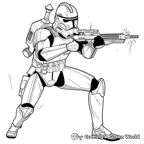 Clone Trooper Coloring Pages Free And Printable