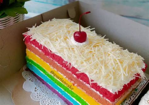 Resep Rainbow Cake Oleh Gustiancake Cookpad