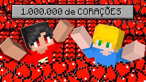 KASS e KR tem 1 000 000 de CORAÇÕES no Minecraft YouTube