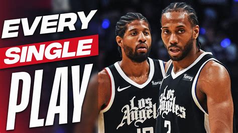 Every Single Paul George Kawhi Leonard Clipper Highlight Youtube