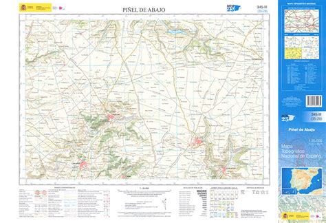 Piñel de Abajo Mapa Topográfico Nacional 1 25 000 2019