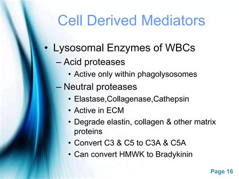 Chemical Mediators Of Inflammation PPT