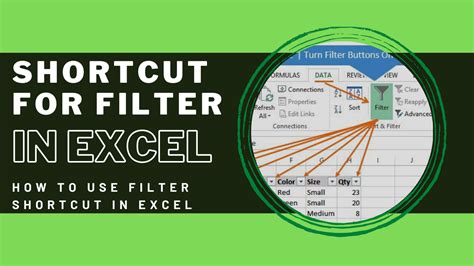 Shortcut For Filter In Excel How To Use Filter Shortcut In Excel Earn And Excel