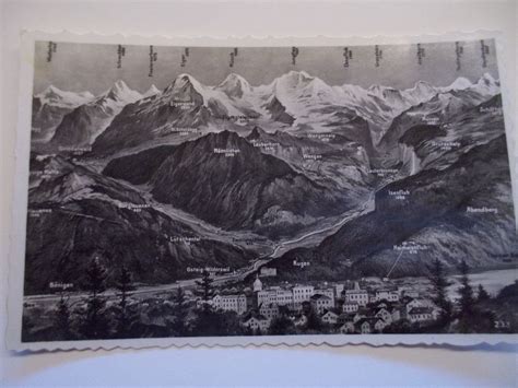 Berner Oberland Panoramakarte 1944 Kaufen Auf Ricardo