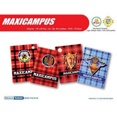 Jual Buku Tulis Boxy Campus Maxi Aa Lembar Shopee Indonesia