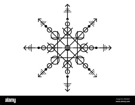 Sacred Seal Of Powerful Energy Sigil For Protection With Geometric