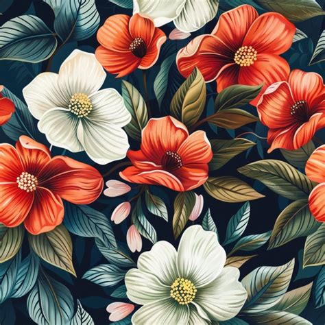 seamless floral wallpaper art  stock photo public domain pictures