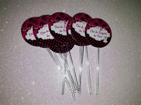 Topper de Docinhos Chá de Lingerie Elo7 Produtos Especiais