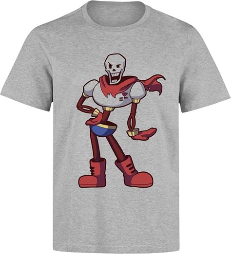 Papyrus Undertale Character Mens T Shirt X Large Grey Uk