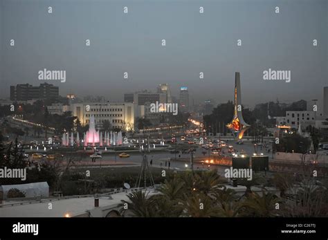 Syria Damascus Umayyad Or Al Umawiyeen Square Stock Photo Alamy