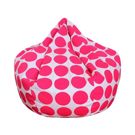 Hot Pink Dot Bean Bag Chair - Etsy