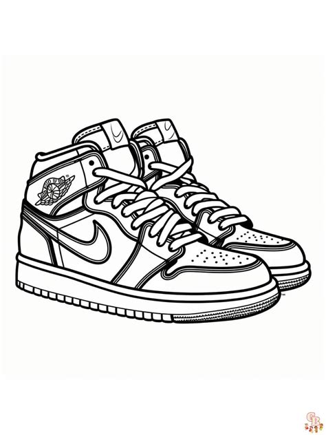 Printable Jordan 1 Coloring Pages Free For Kids And Adults