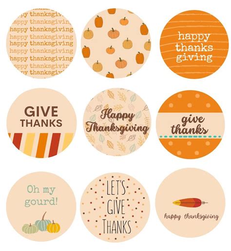 Free Printable Happy Thanksgiving Gift Tags Designs Originalmom