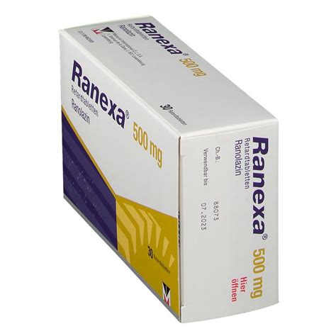 Ranexa 500 Mg 30 St Mit Dem E Rezept Kaufen Shop Apotheke