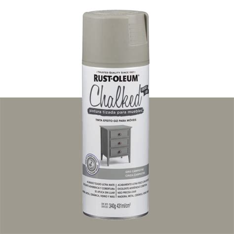 Tinta Spray Chalked Efeito Giz Ultra Fosco Cinza Fazenda Ml Rust