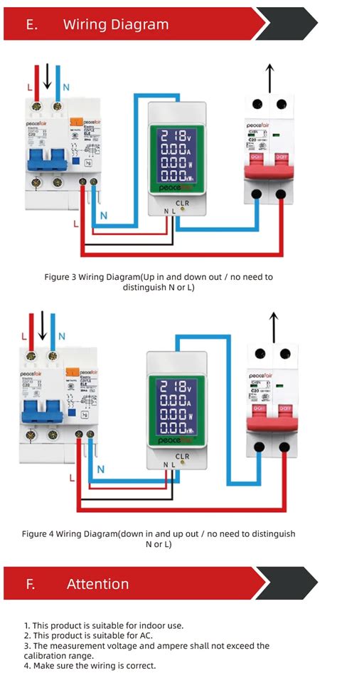 Multim Tre Compteur D Nergie Lectrique Sur Rail Din Pzem