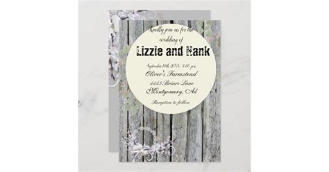 Rustic Elegant Floral Wedding Invitation Zazzle