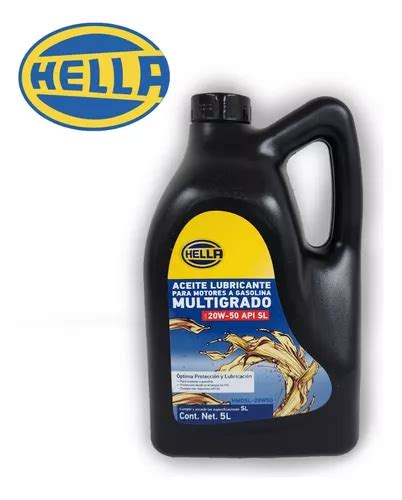 Aceite Motor W Mineral Multigrado Api Sl Litros Hella Meses Sin