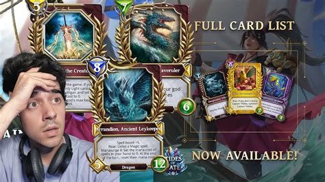 Todas Las Cartas Del Nuevo Set Tides Of Fate Gods Unchained Youtube